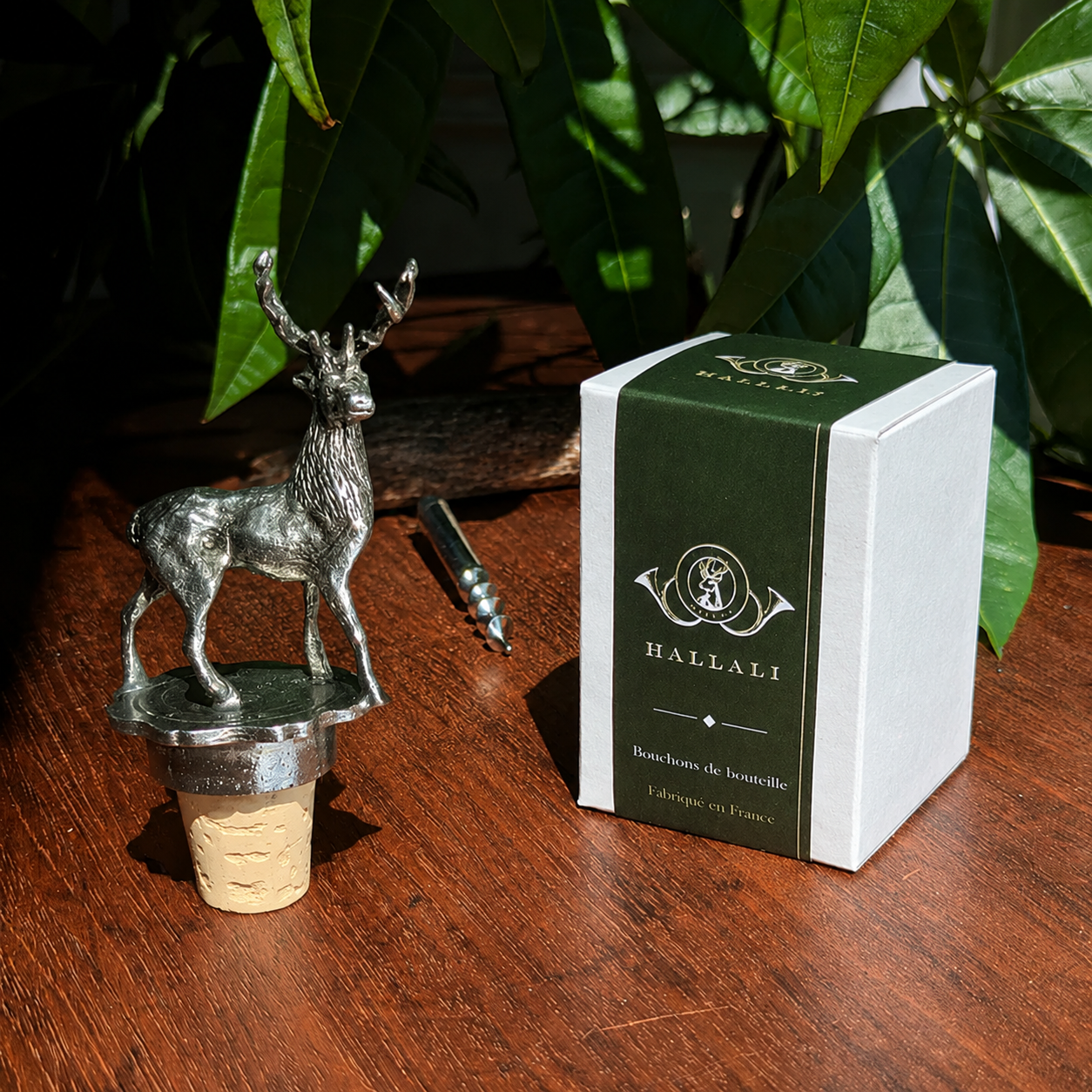cadeau chasseur bouchon cerf