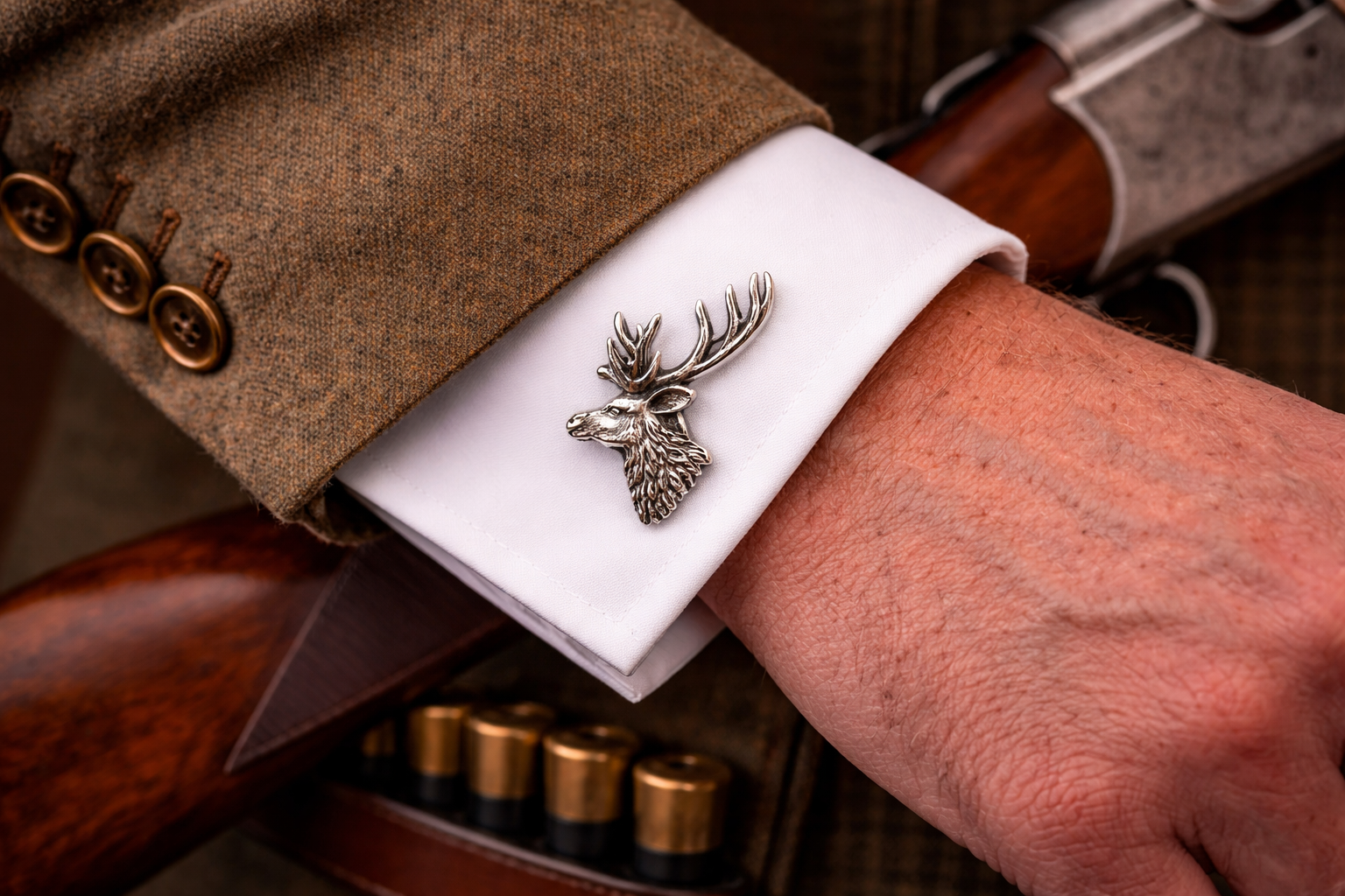 Boutons de manchette Cerf