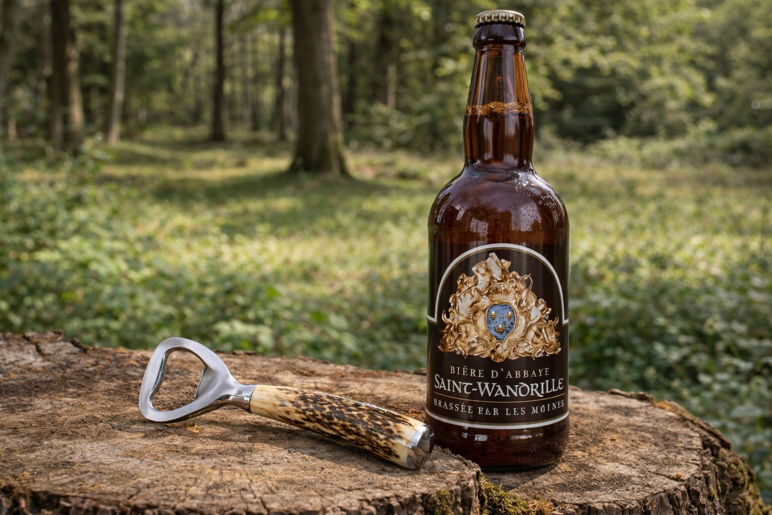 Décapsuleur manche bois de cerf