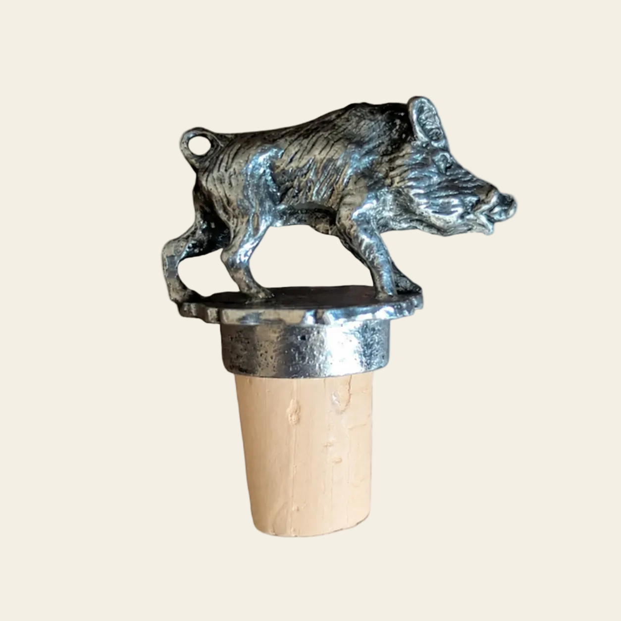 Bouchon de bouteille sanglier Hallali cadeau pour chasseur