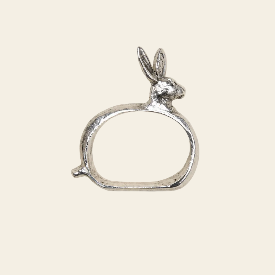 Rond de serviette de table lapin