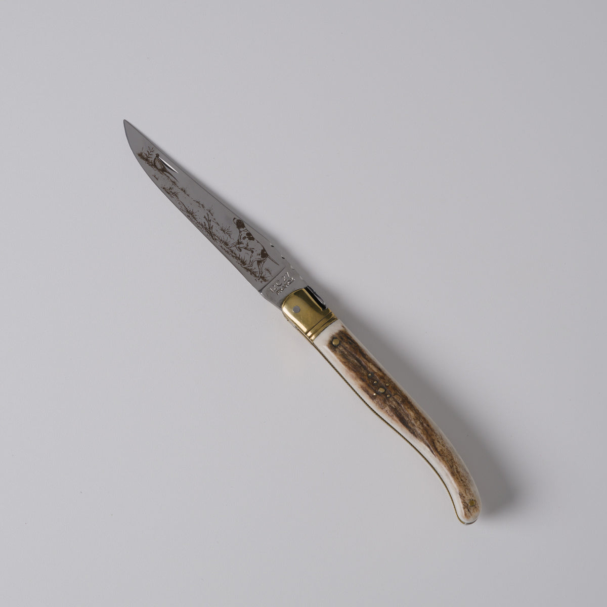 Laguiole gravé - Bois de cerf