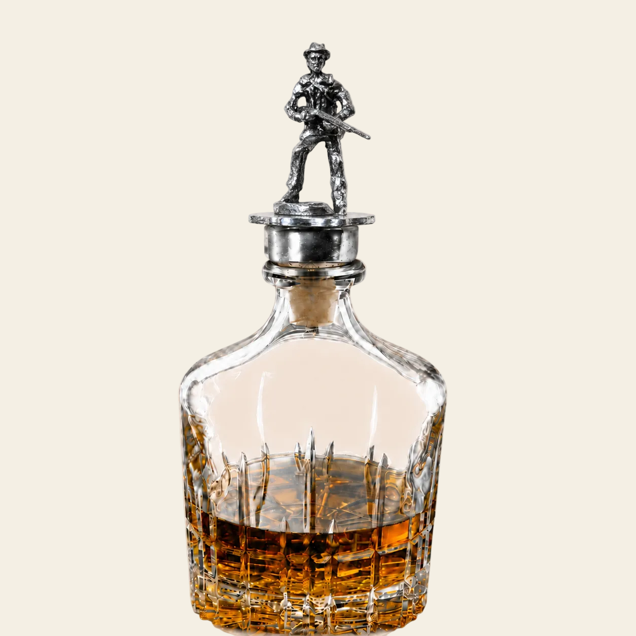 bouchon avec figurine motif chasseur